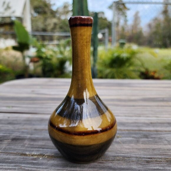 Vintage Bud Vase OMC? Japan Small Mid-century modern‎ Art Pottery Vase 5" - Picture 1 of 10